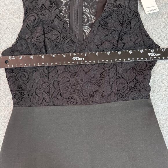 BCBGeneration Women’s Dress Short V Neck Lace Black 0 - Picture 10 of 11